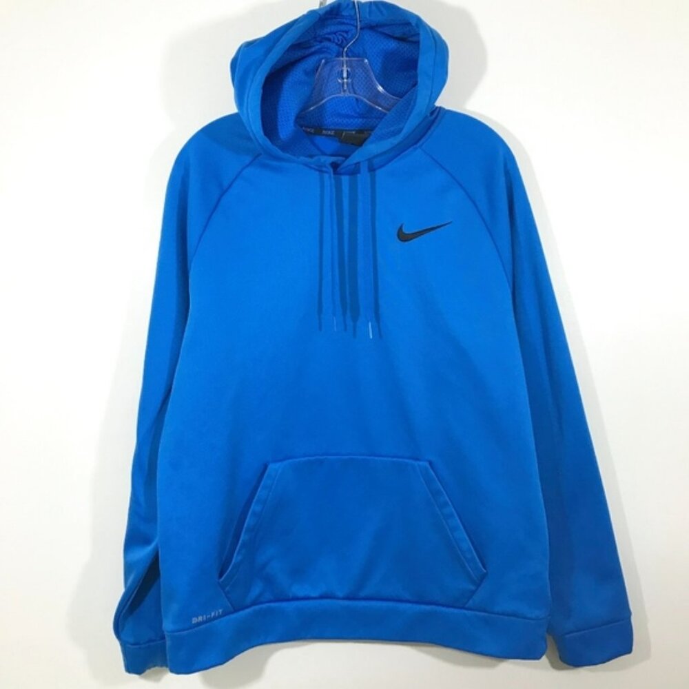 NIKE Dri-fit Hoodie Sweatshirt Blue